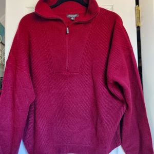 Cashmere 1/4 Zip-up Sweater